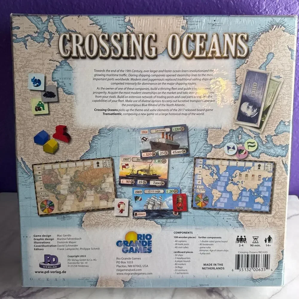 Rio Grande Games crossing oceans